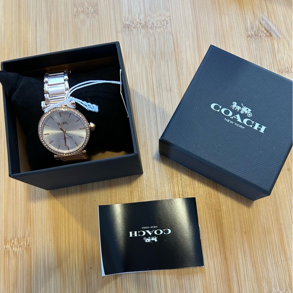 Coach Madison Watch With 34mm Silver Face & RoseGold Bracelet - Picture 8 of 8